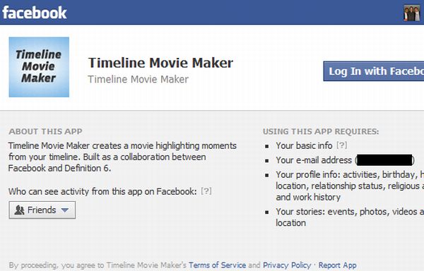 facebook timeline movie maker