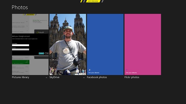App de fotos en Windows 8