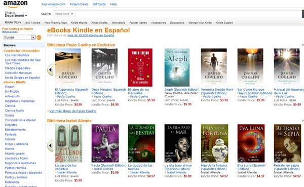 Amazon España: localiza libros digitales gratis