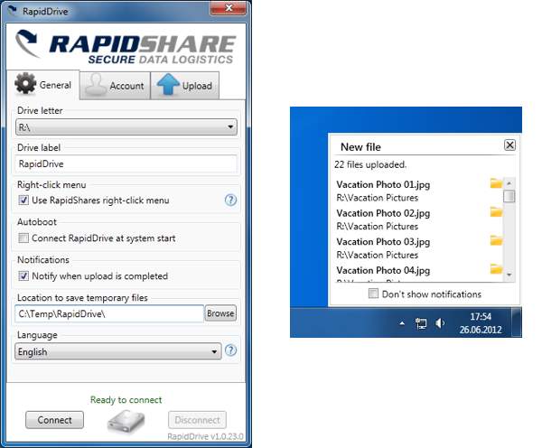 rapiddrive servicio almacenamiento online