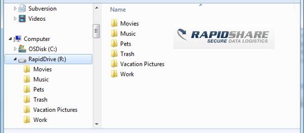 rapiddrive unidad virtual