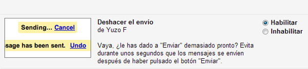 gmail deshacer envio
