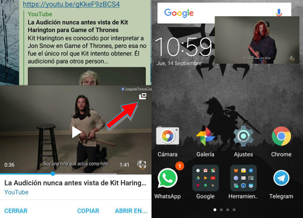 02 Trucos Telegram video ventana flotante