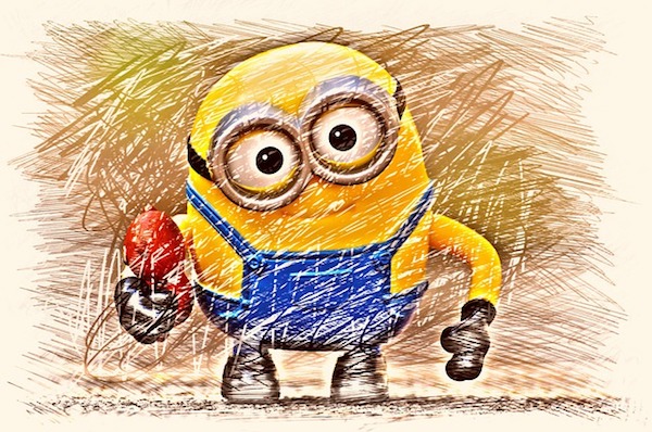 como dibujar un minion busquedas google