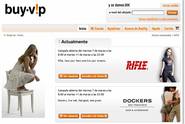 La web de la semana: BuyVip.com, grupo privado de compra