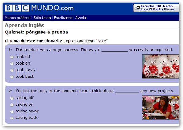 Web de la semana: aprender inglés con la BBC
