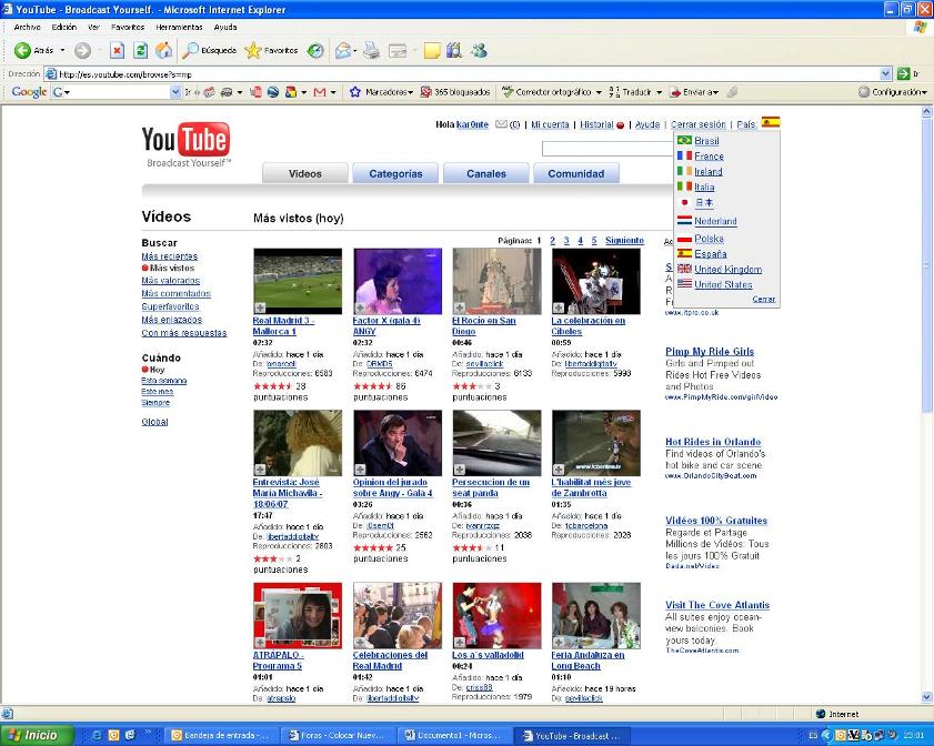 youtube español