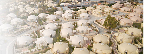 Japan Dome House, casas-iglú hechas de poliespan