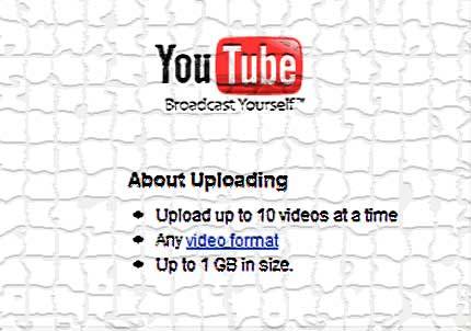 YouTube permite subir diez ví­deos a la vez de hasta 1 GB cada uno