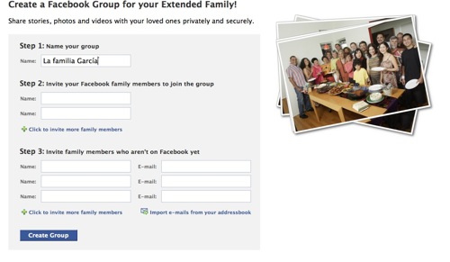 Grupos de Familia o cómo poner a tu familia en Facebook