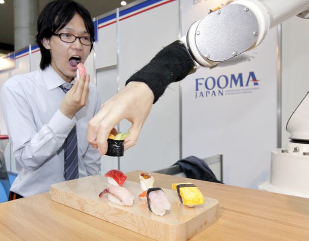 Fanuc M-430iA, un chef-robot que cocina sushi