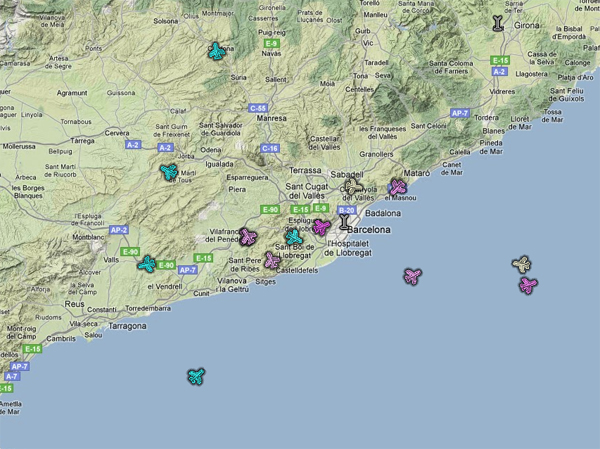 Localizatodo.com, barcos y aviones que atraviesan España en tiempo real