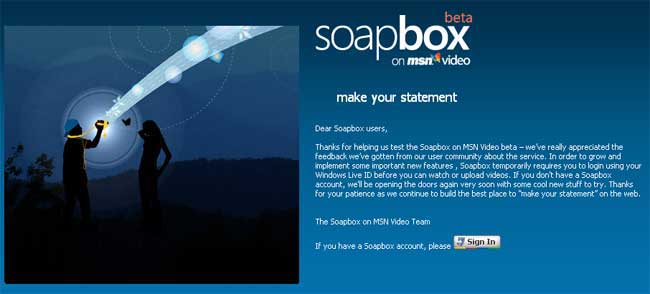 Microsoft se rinde ante YouTube y anuncia el cierre definitivo de su portal de ví­deos Soapbox