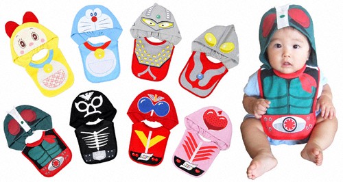 Bandai Sutaistyle, baberos para niños frikis
