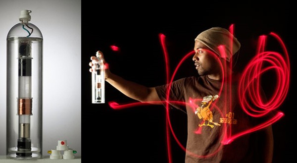 Halo LED, un spray para hacer graffitis con la luz