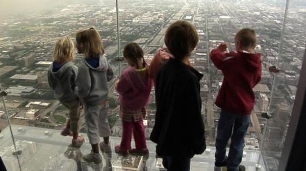 The Ledge, una cornisa de cristal a 412 metros de altura en la Torre Sears de Chicago