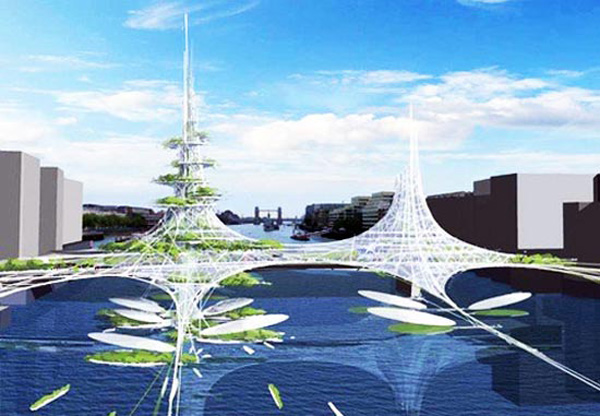 El puente de Londres rediseñado en un proyecto ecológico