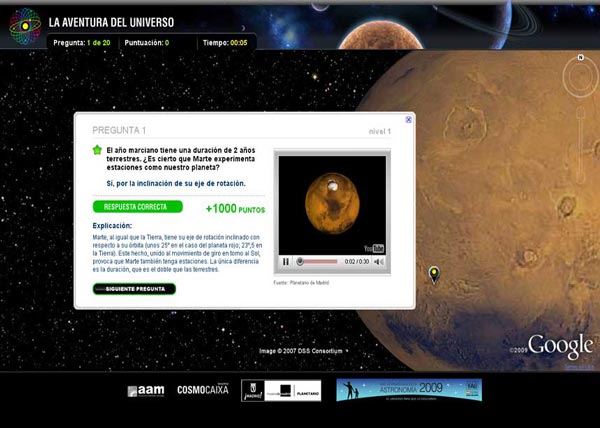 La aventura del Universo: el trivial de Google con colaboración del Planetario de Madrid