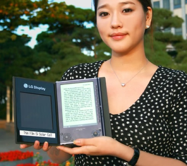 Ebook solar de LG, un lector de libros electrónicos que se carga al Sol