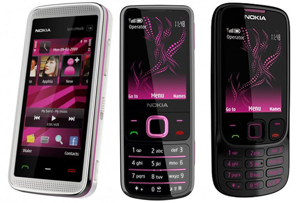 Nokia Illuvial Pink Collection, nueva edición limitada de los Nokia 6700, 5530 y 6303