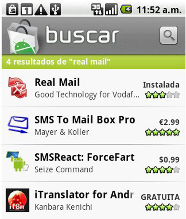 HTC Magic con Vodafone, cómo usar Gmail, Hotmail o Yahoo! Mail en el móvil