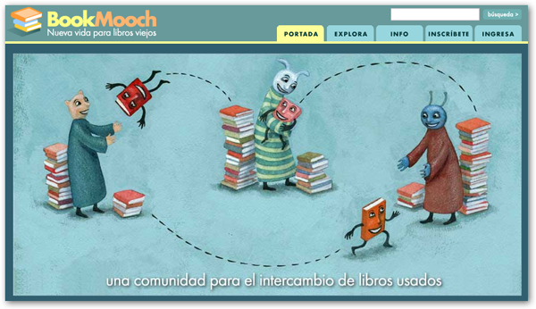 BookMooch, una red social para intercambiar libros viejos