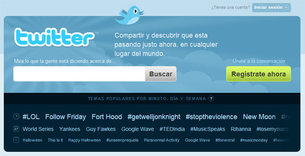 Twitter, el servicio de mensajes cortos ahora en español