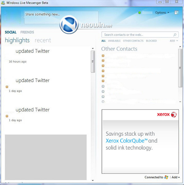 Windows Live Messenger 2010: Facebook, Tuenti y Twitter estarán integrados en la nueva interfaz