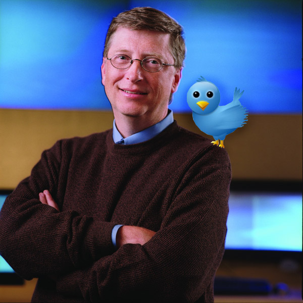 Bill Gates abre su cuenta de Twitter y suma 200 seguidores por segundo en su primer dí­a