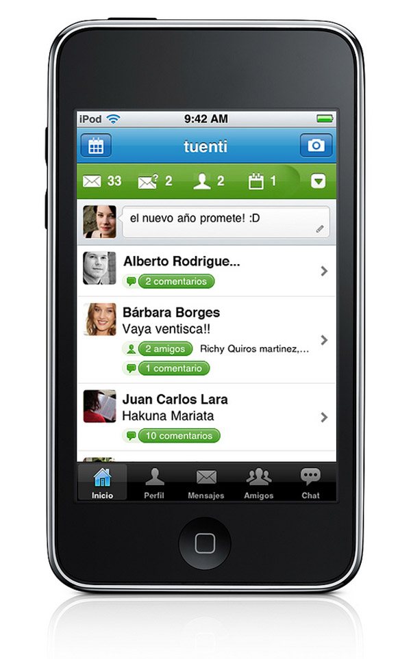 Tuenti lanza una aplicación para acceder a esta red social desde iPhone e iPod Touch