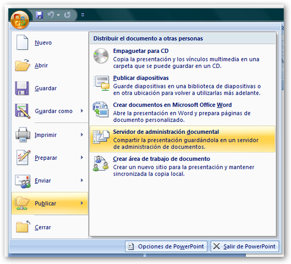 Microsoft Office 2007 - Cómo compartir presentaciones en grupo