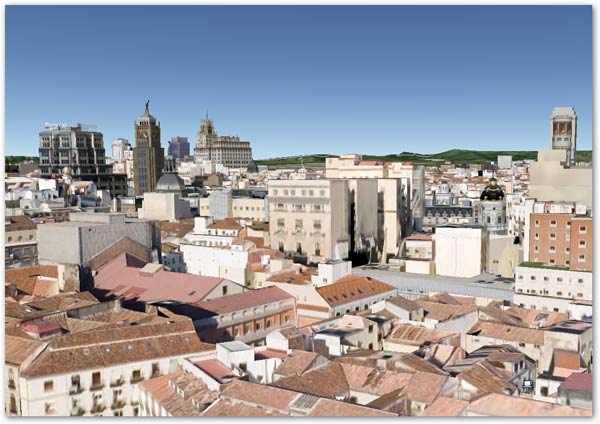 Madrid en tres dimensiones a través de Google Earth