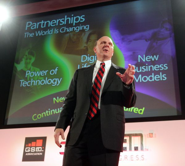 Steve Ballmer y Windows Mobile-7 juntos en Barcelona para el Mobile World Congress 2010