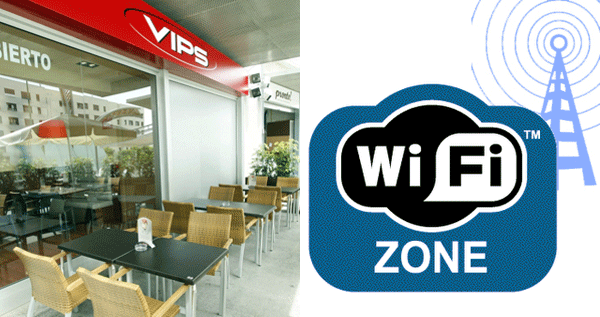 Vips ofrece WiFi gratuito durante 45 minutos en sus cafeterí­as por cada consumición
