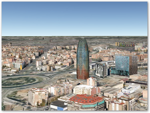 Barcelona en tres dimensiones a través de Google Earth
