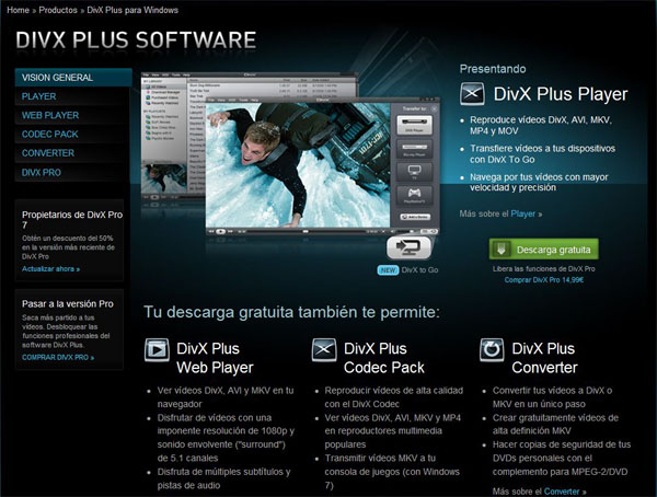 DivX trata de recuperar su popularidad de antaño con el lanzamiento de DivX Plus, compatible HD