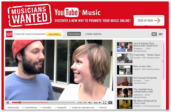 YouTube propone ganar dinero a los músicos independientes
