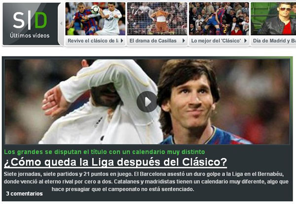 Real Madrid – Barcelona, ví­deos con los goles y las mejores jugadas del partido