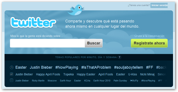 YouTube y Twitter cambian su página de inicio