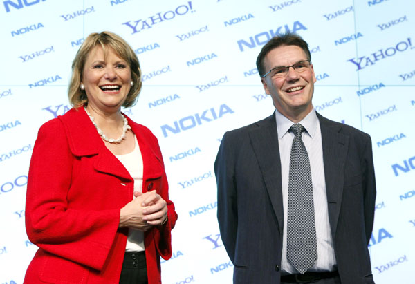 Nokia y Yahoo anuncian un acuerdo para compartir e-mail, mapas, chat y mensajerí­a