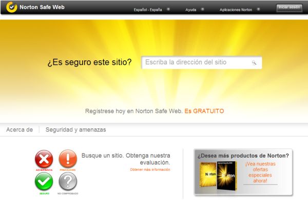 Facebook, comprueba la seguridad de tu muro con Norton Safe Web