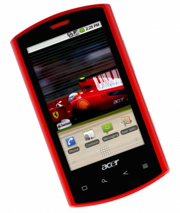 Acer Liquid E Ferrari, exclusivo teléfono móvil inteligente