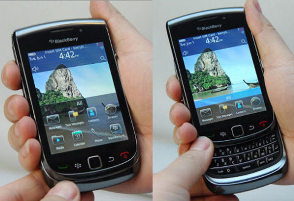 Blackberry Torch 9800, nuevo terminal con pantalla táctil y teclado QWERTY deslizante