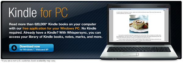 Kindle PC, descarga gratis la aplicación de Kindle para PC
