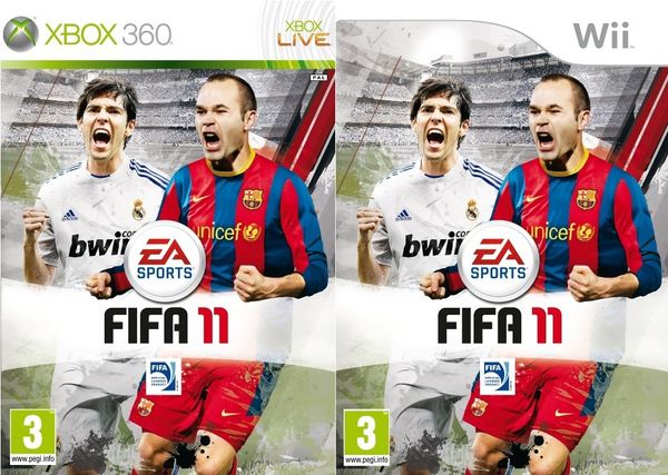 FIFA 11, ya disponibles las portadas oficiales de FIFA 11 con Iniesta y Kaká