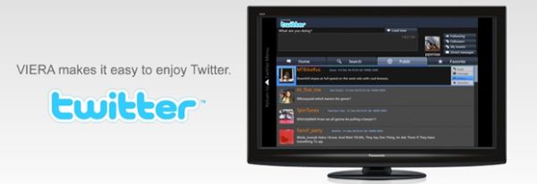 Panasonic y Twitter, plasmas y reproductores de Blu-ray de Panasonic incorporarán Twitter