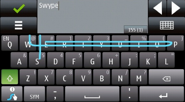 Swype, teclado virtual Swype para móviles Symbian de Nokia