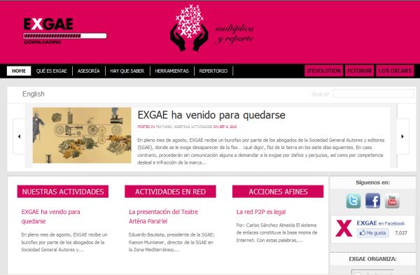 La SGAE se querella contra los activistas de Exgae por similitud en el nombre