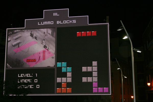 Tetris, un Tetris gigante se instala en plena calle en Madrid