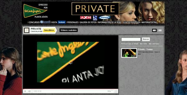 YouTube, Private es la primera serie de TV que se estrena primero en YouTube